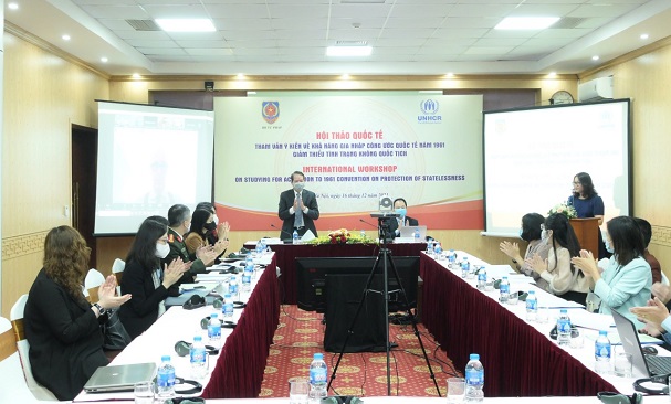 Ảnh đại diện Bộ Tư pháp tổ chức hội thảo quốc tế tham vấn ý kiến về khả năng gia nhập Công ước quốc tế 1961 về giảm thiểu tình trạng không quốc tịch