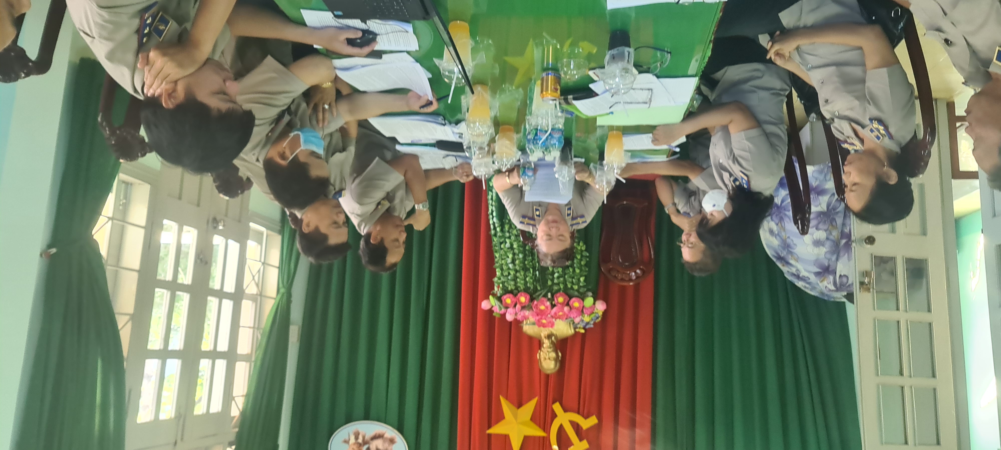 Cục Thi hành án dân sự kiểm tra chuyên đề tại Chi cục Thi hành án dân sự huyện Tân Hồng