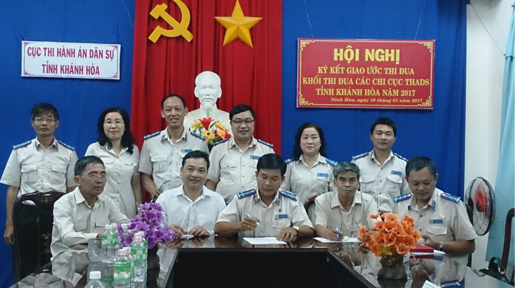 Hội nghị ký kết giao ước thi đua Khối thi đua các Chi cục Thi hành án dân sự  năm 2017.