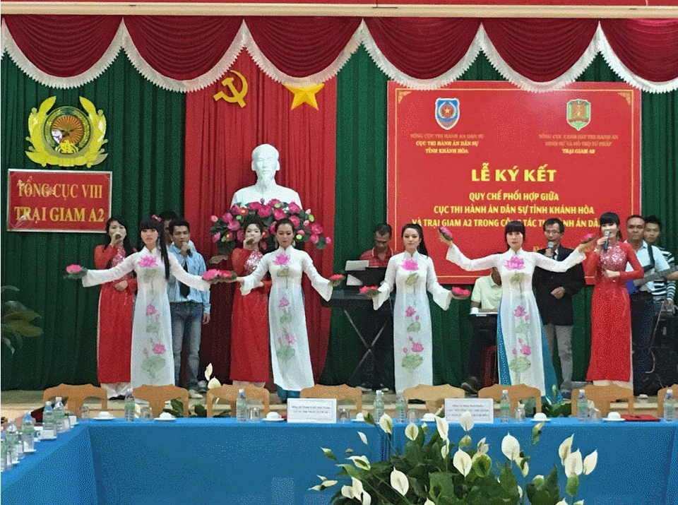 Ký Quy chế phối hợp trong công tác thi hành án dân sự với Trại giam A2 (Tổng cục VIII Bộ Công an)