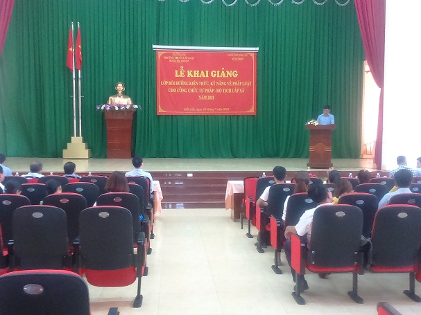 Đắk Lắk: Khai giảng Lớp bồi dưỡng nghiệp vụ hộ tịch cho công chức làm công tác hộ tịch trên địa bàn tỉnh năm 2018