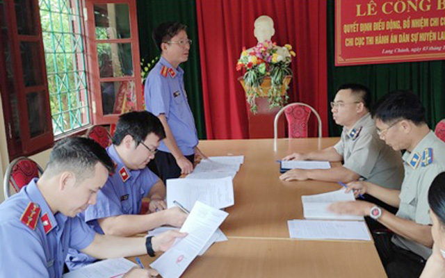 Kiểm sát trực tiếp hoạt động THADS tại  Chi cục Lang Chánh