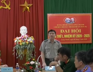 Đại hội Chi bộ Chi cục THADS huyện Lang Chánh, nhiệm kỳ 2020-2025
