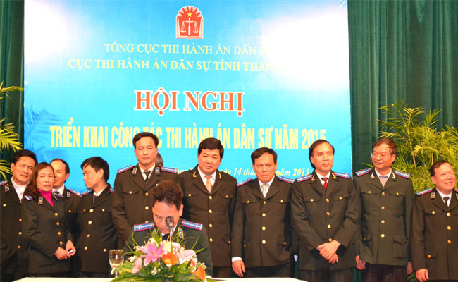 Cục Thi hành án dân sự tỉnh Thanh Hóa xây dựng kế hoạch  phát động đợt thi đua “nước rút” năm 2015 (từ 01/7/2015 đến 30/9/2015)