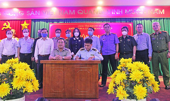 Khối thi đua các cơ quan Nội chính tỉnh Khánh Hòa tổng kết phong trào thi đua năm 2021