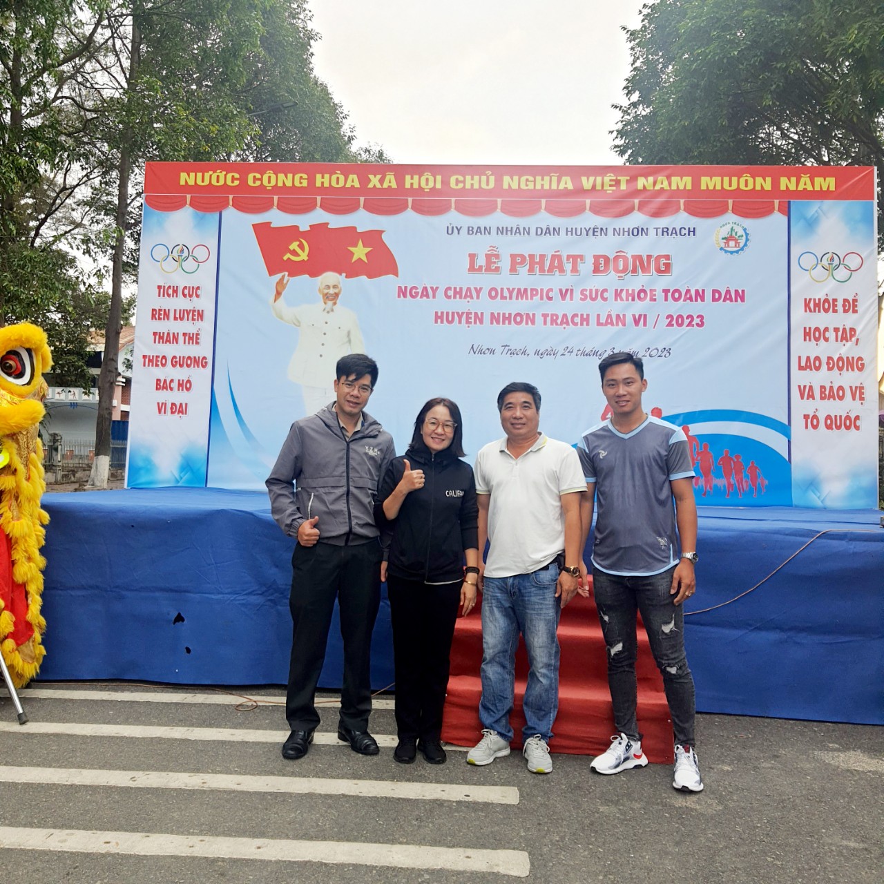 Chi cục THADS huyện Nhơn Trạch cùng các đoàn viên Công đoàn  ra quân tham gia hưởng ứng ngày chạy Olympic vì sức khỏe toàn dân huyện Nhơn Trạch lần VI/ 2023