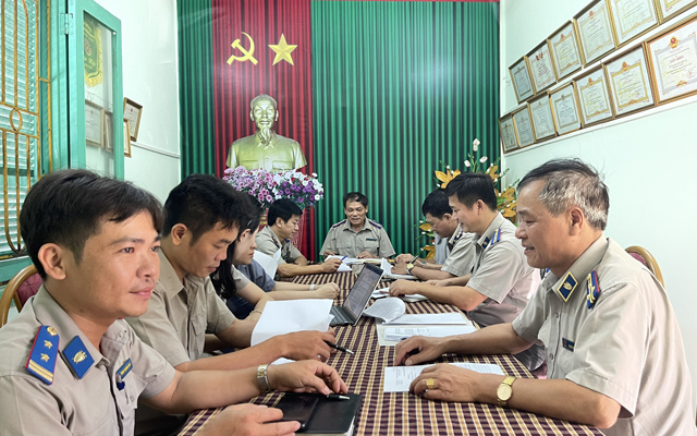 Cục THADS tỉnh kiểm tra tại Chi cục THADS huyện Quan Sơn