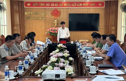 Quan Sơn: Ban Chỉ đạo THADS huyện họp bàn, cho ý kiến về vụ việc cưỡng chế thi hành án