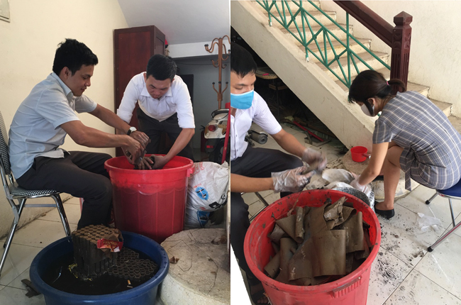 Chi cục THADS huyện Nông Cống tổ chức tiêu hủy vật chứng là pháo nổ