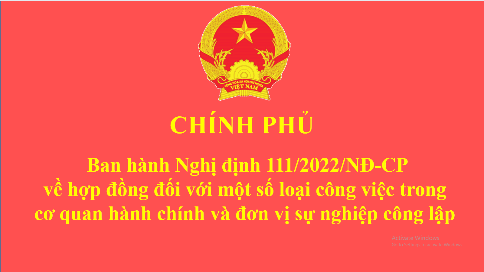 Một số quy định cần lưu ý tại Nghị định số 111/2022/NĐ-CP ngày 30 tháng 12 năm 2022 thay đổi về lao động ký hợp đồng theo Nghị định số 68/2000/NĐ-CP