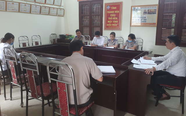 Chi cục THADS huyện Ngọc Lặc họp giao ban triển khai nhiệm vụ