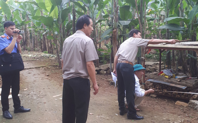 Chi cục THADS huyện Ngọc Lặc tiến hành kê biên, xử lý tài sản đảm bảo thi hành án