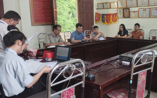 Chi cục THADS huyện Ngọc Lặc bán đấu giá tài sản đảm bảo thi hành án thành công