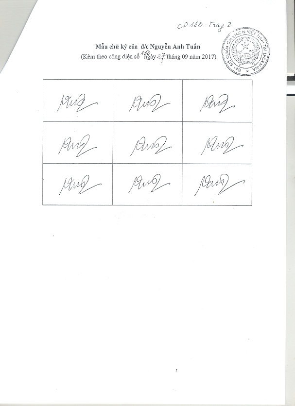 Bộ Ngoại giao đồng ý chấp thuận: Đồng chí Nguyễn Anh Tuấn - Bí thư thứ Nhất Đại sứ quán Việt Nam tại Ucraina, được ủy quyền ký các giấy tờ về lãnh sự