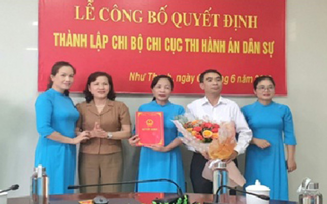 Thành lập Chi bộ Chi cục THADS huyện Như Thanh
