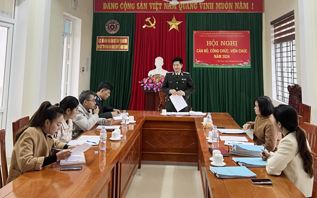 THADS Như Xuân: Hội nghị cán bộ, công chức năm 2024