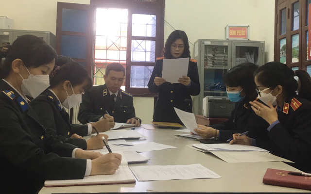 Kiểm sát trực tiếp hoạt động THADS tại Chi cục THADS huyện Nông Cống