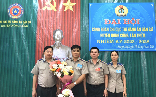 Đại hội Công đoàn Chi cục THADS huyện Nông Cống lần thứ II, nhiệm kỳ 2023-2028