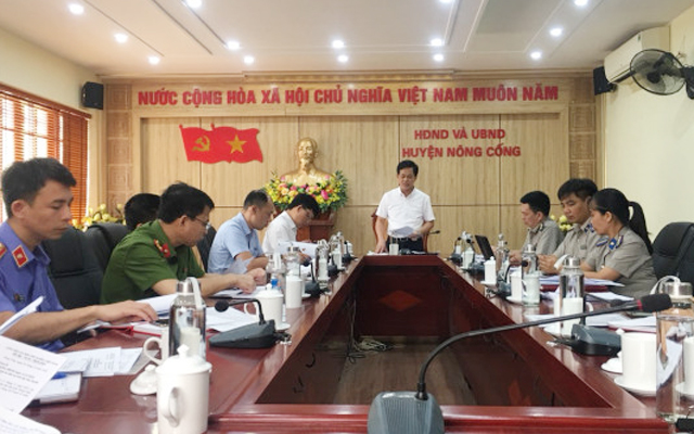 Nông Cống: Ban Chỉ đạo THADS sơ kết công tác 06 tháng đầu năm 2023