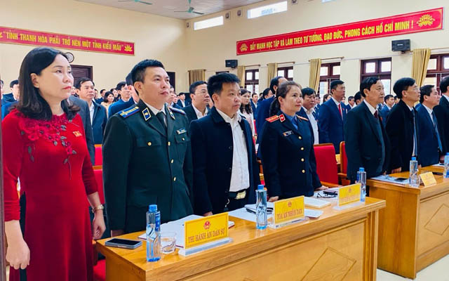 Nông Cống: báo cáo công tác THADS, THAHC tại kỳ họp của HĐND huyện