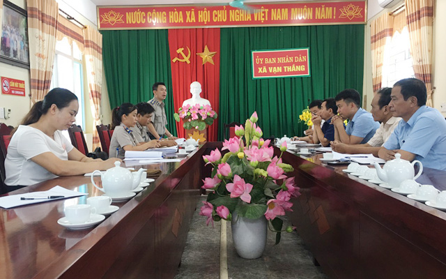 Chi cục THADS huyện Nông Cống họp bàn cưỡng chế vụ việc tín dụng ngân hàng