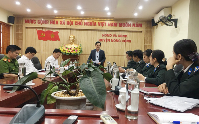 Ban Chỉ đạo THADS huyện Nông Cống tổng kết công tác năm 2022