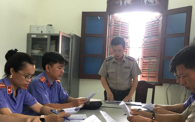 Phúc tra trực tiếp việc thực hiện Kết luận kiểm sát hoạt động THADS năm 2020 tại Chi cục THADS huyện Nông Cống