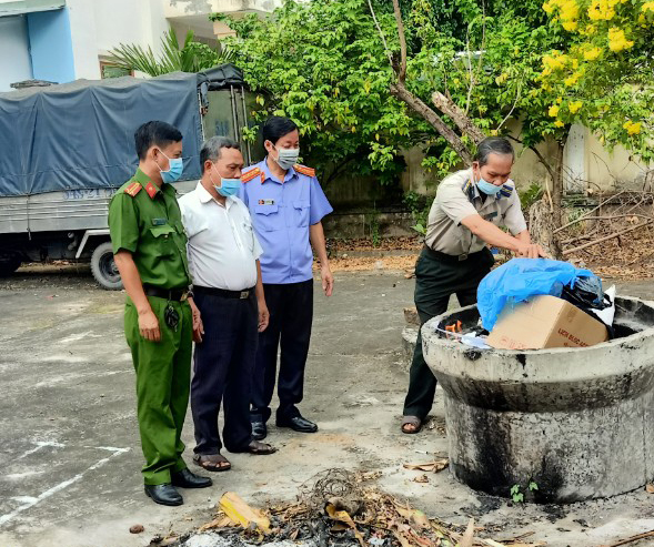 Cục Thi hành án dân sự tổ chức tiêu huỷ tang vật trong các vụ án đã có hiệu lực pháp luật