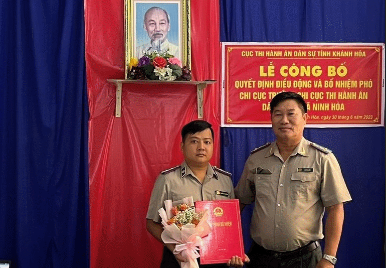 Kiện toàn lãnh đạo Chi cục THADS thị xã Ninh Hòa và Chi cục THADS huyện Khánh Vĩnh