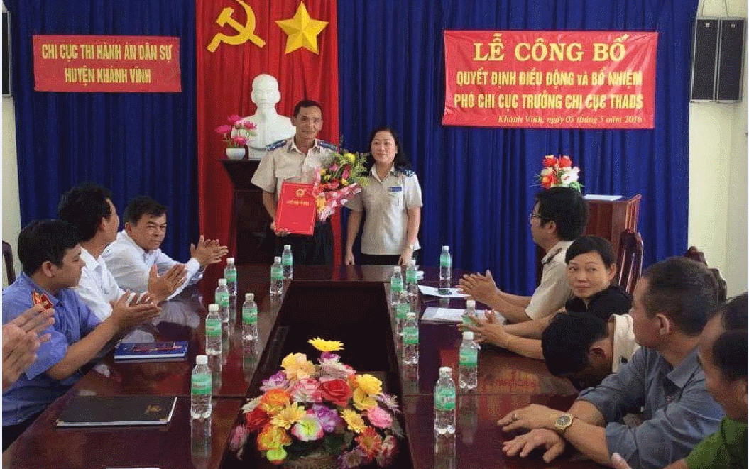 Điều động, bổ nhiệm Phó Chi cục trưởng Chi cục THADS huyện Khánh Vĩnh và Chi cục THADS huyện Cam Lâm