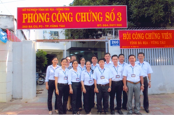 Phòng Công chứng số 3 tỉnh Bà Rịa - Vũng Tàu - điển hình tiên tiến ngành Tư pháp