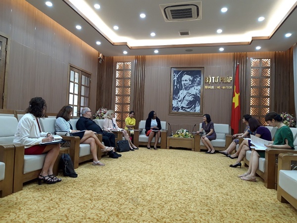 Đoàn công tác của Cơ quan Trung ương về nuôi con nuôi quốc tế của Québec, Canada đến thăm và làm việc tại Việt Nam