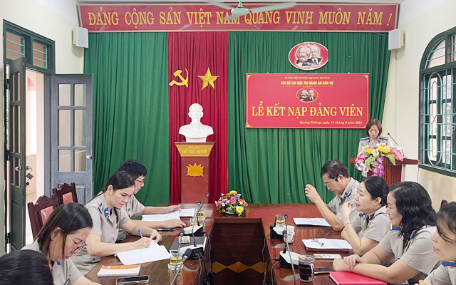 Công tác phát triển đảng tại Chi bộ Chi cục THADS huyện Quảng Xương