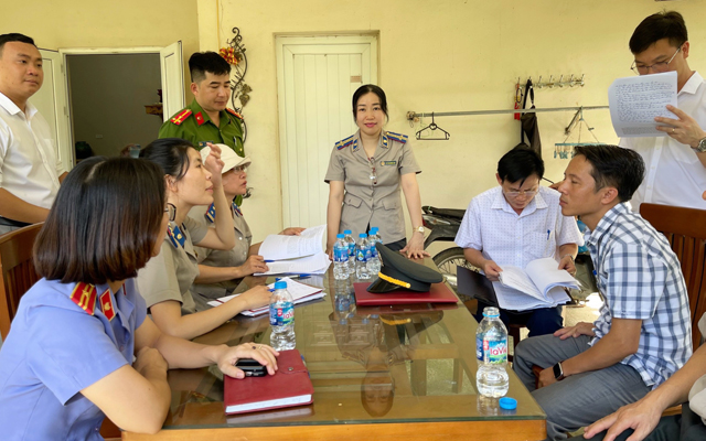 Quảng Xương: tổ chức cưỡng chế kê biên, xử lý tài sản bảo đảm để thu hồi nợ cho Ngân hàng