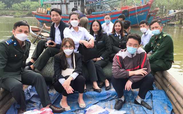 Chi cục THADS thành phố Sầm Sơn tổ chức xác minh tài sản là tàu cá