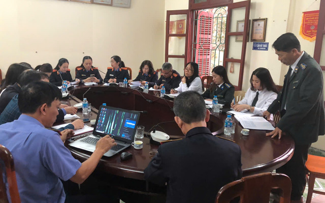 VKSND tỉnh kiểm sát trực tiếp tại Chi cục THADS TP Sầm Sơn