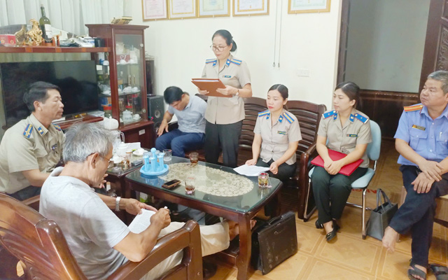 Chi cục THADS TP Sầm Sơn cưỡng chế thành công