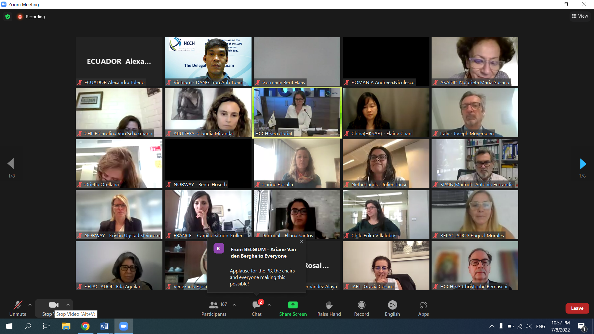 Đoàn công tác Việt Nam tham gia Khóa họp trực tuyến lần thứ năm của Ủy ban đặc biệt về triển khai thực thi Công ước La Hay năm 1993 về Bảo vệ trẻ em và hợp tác trong lĩnh vực nuôi con nuôi quốc tế