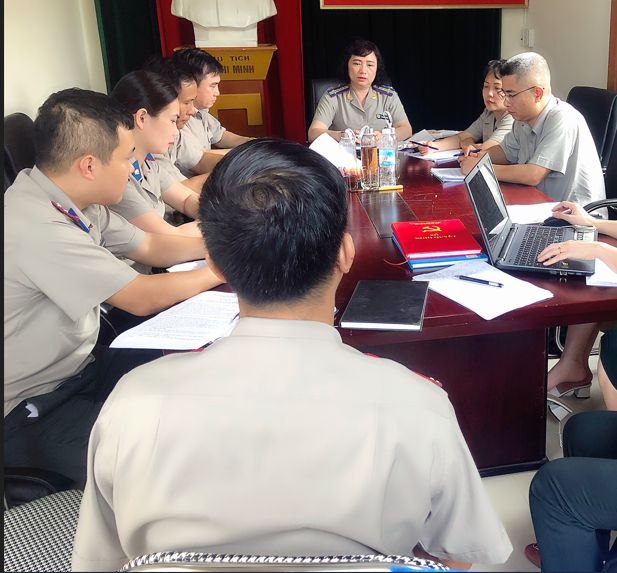 Kiểm tra công tác thi hành án dân sự, theo dõi thi hành án hành chính tại Chi cục THADS huyện Đầm Hà