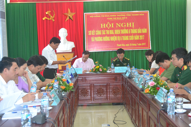 Hội nghị Sơ kết công tác thi đua khen thưởng 06 tháng đầu năm, phương hướng nhiệm vụ 06 tháng cuối năm 2017 của Cụm thi đua số 9, tỉnh Thanh Hóa