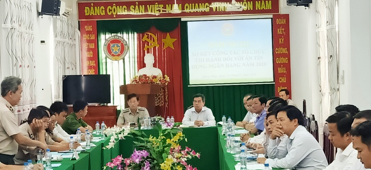 Hội nghị sơ kết công tác thi hành án liên quan đến tín dụng ngân hàng năm 2020