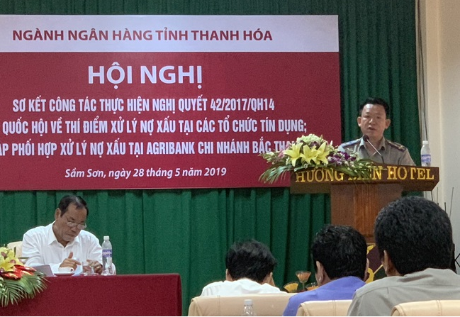 Agribank Bắc Thanh Hóa tổ chức sơ kết công tác phối hợp thực hiện Nghị quyết 42/2017/QH14 của Quốc hội về thí điểm xử lý nợ xấu