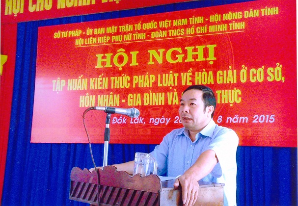 Sở Tư pháp tỉnh Đắk Lắk - điển hình tiên tiến ngành Tư pháp