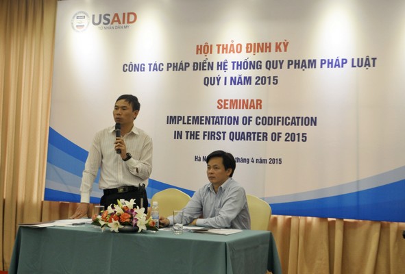 Bộ Tư pháp tổ chức thành công Hội thảo định kỳ công tác pháp điển hệ thống quy phạm pháp luật quý I năm 2015