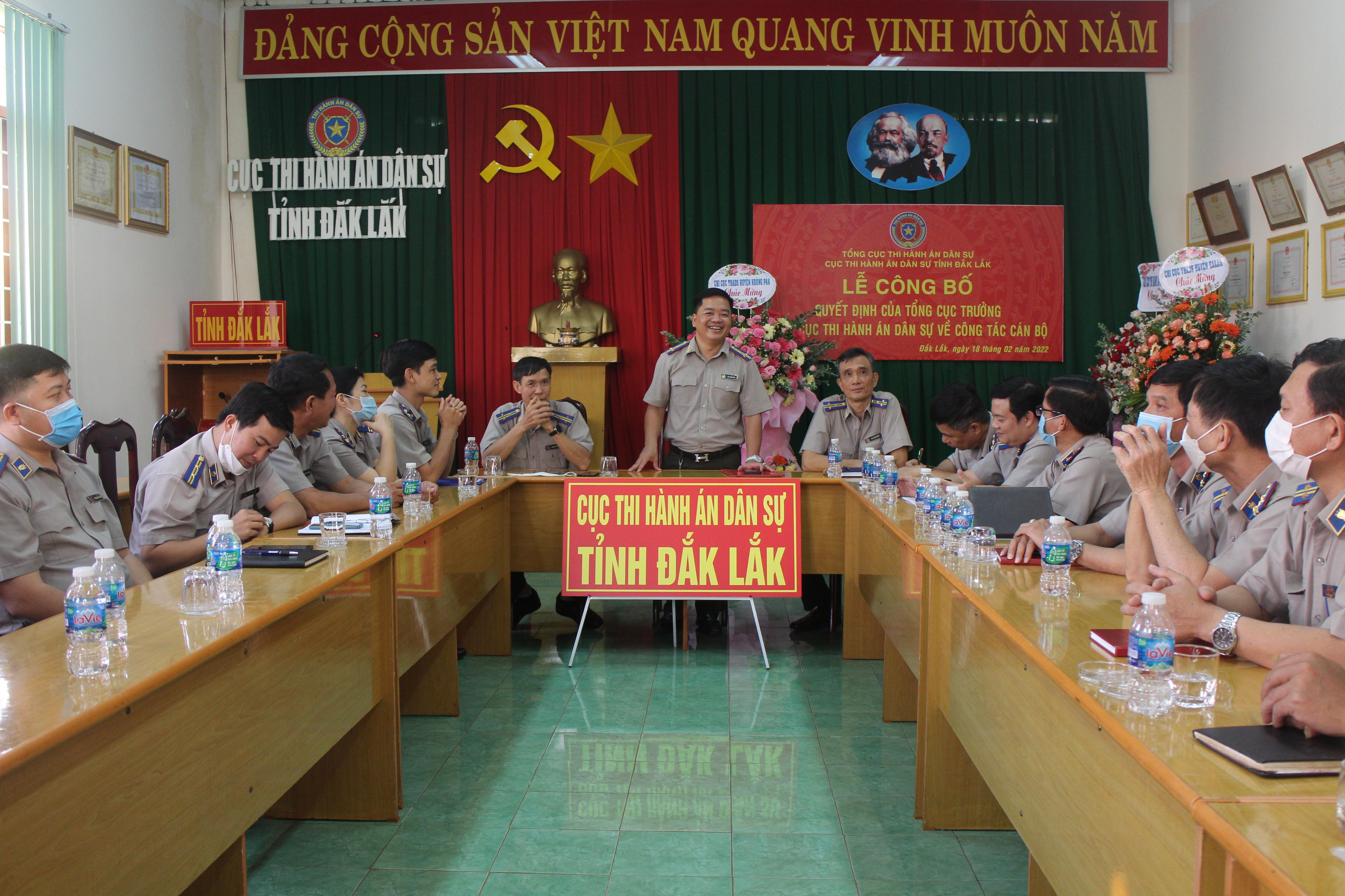 Lễ công bố Quyết định của Tổng cục trưởng Tổng cục Thi hành án dân sự  về công tác cán bộ.