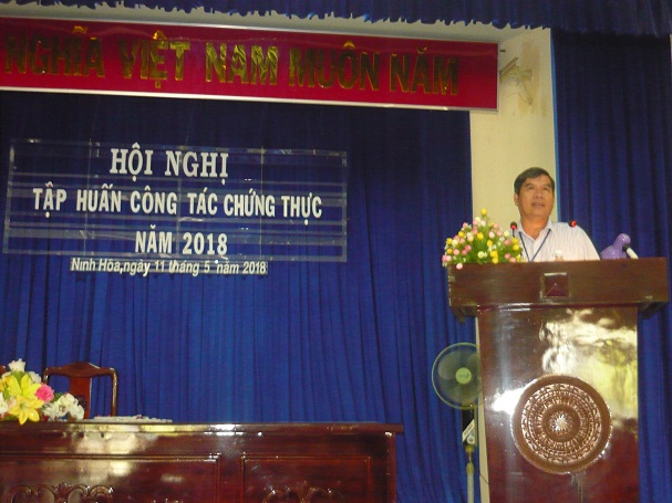 Thị xã Ninh Hòa, tỉnh Khánh Hòa: Tổ chức Hội nghị tập huấn công tác chứng thực năm 2018