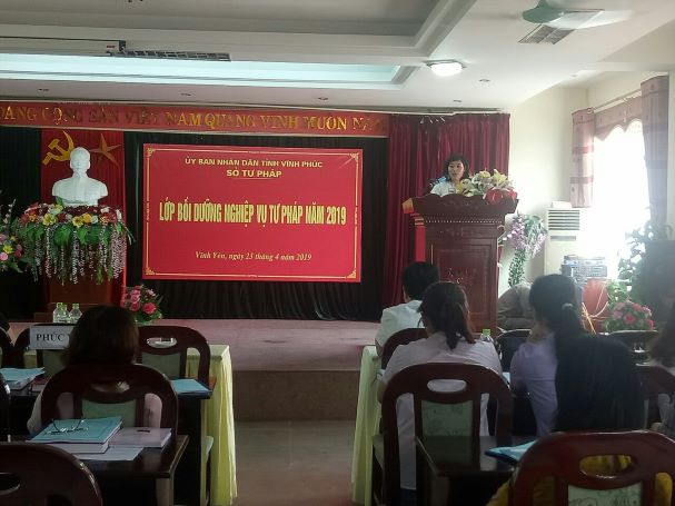 Tập huấn nghiệp vụ chứng thực tại tỉnh Vĩnh Phúc