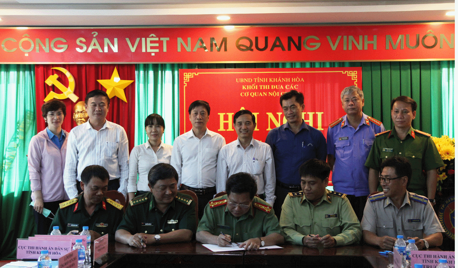 Khối Thi đua các cơ quan Nội chính tỉnh Khánh Hòa tổ chức Hội nghị ký kết giao ước thi đua năm 2021