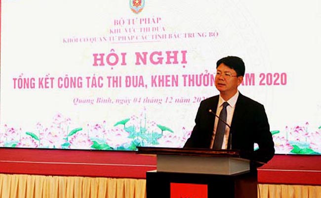 Tổng kết công tác Thi đua khen thưởng năm 2020 Khối cơ quan Tư pháp các tỉnh Bắc Trung Bộ
