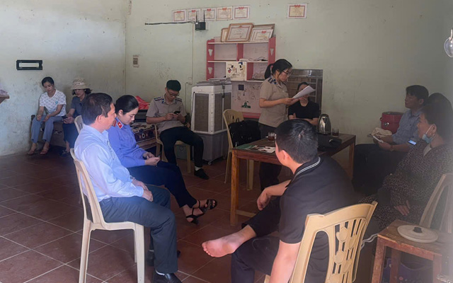 THADS Thạch Thành: bàn giao tài sản thi hành án thành công